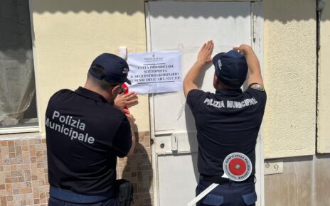 polizia sgombero