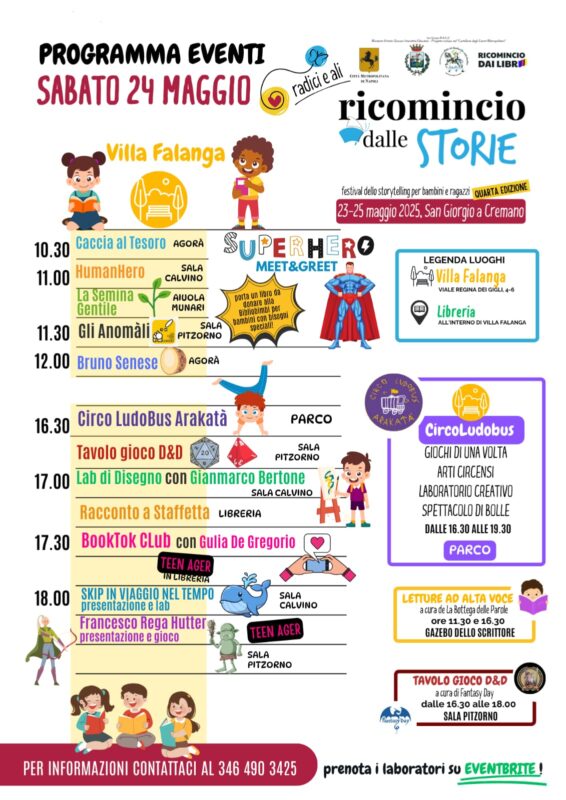 programma generale sabato