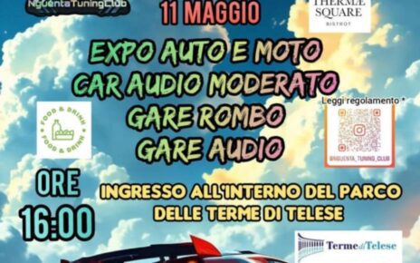 Dopo il successo del 13 Aprile, torna il “RITRORADUNO” con lo Nguenta Tuning Club alle Terme di Telese 4 radunomotori1