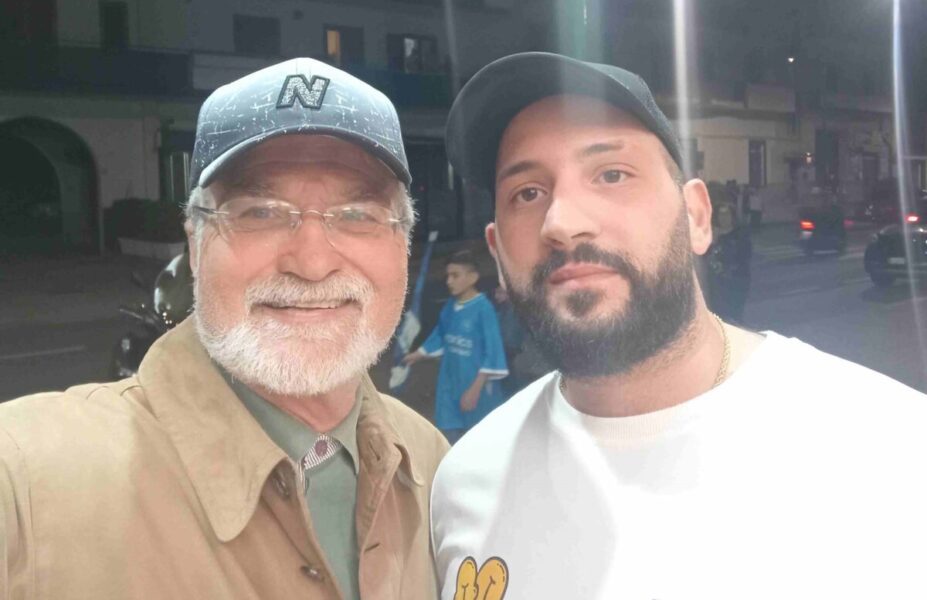 “So’ Nummere!”: S.S.C. Napoli quarto Scudetto e non solo 7 4. Zio Antonio Castaldo con Nipote Giuseppe Pio Di Falco Mariglianella 23.5.2025 scaled