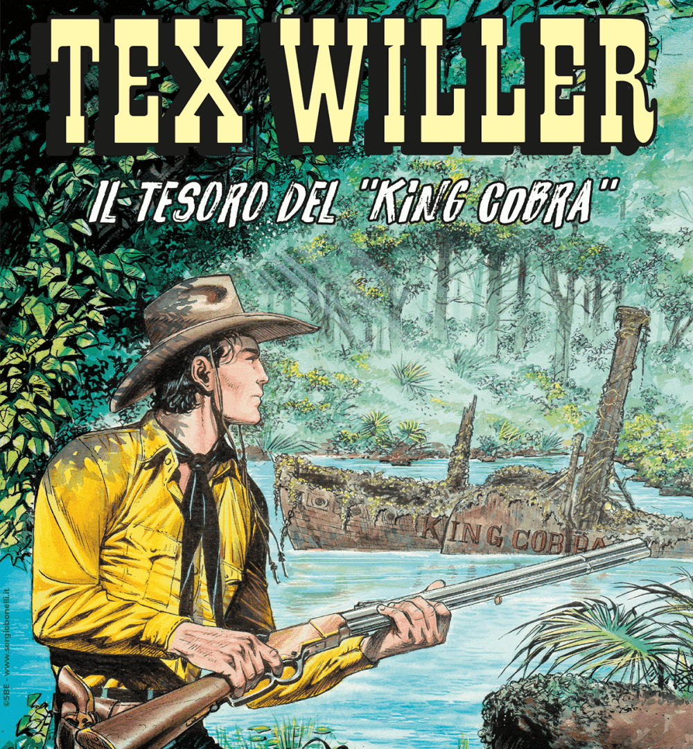 Copertina Tex Willer Il tesoro del King Cobramod