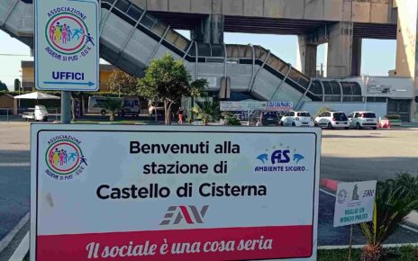 Castello di Cisterna, Stazione Sociale con "Insieme si può" 8 1. Stazione Sociale EAV e Insieme si puo ODV Castello di Cisternamod