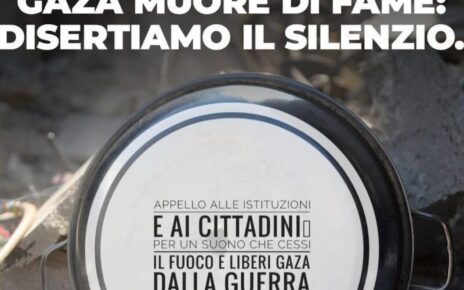 Marigliano, il sindaco Gaetano Bocchino aderisce all’appello “Gaza muore di fame: disertiamo il silenzio” 6 DISERTIAMO silenzio 27 luglio ROVERETO testata 1 800x600 1