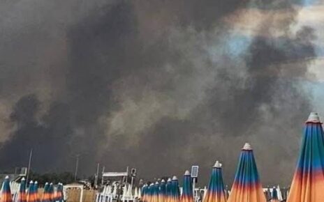 Incendio Metaponto di Bernalda