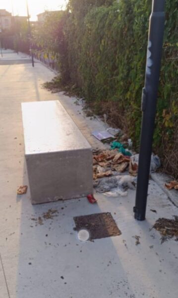 Marigliano, Pista ciclabile ripulita a Lausdomini: il Comune dichiara guerra all’inciviltà 3 primadellintervento scaled