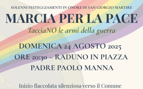 Trentola Ducenta, Solenni festeggiamenti San Giorgio Martire: si inizia con la marcia per la pace 2 Marcia per la pacemod