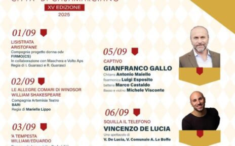 XV edizione del Festival Nazionale del Teatro – Città di Casamarciano, da Aristofane fino a Shakespeare ed Eduardo: quando lo show non dimentica le guerre ed i diritti delle donne 3 festivalcasamarciano1