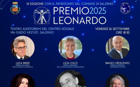 Salerno, Premio Leonardo 2025: con Licia Colò appuntamento al Centro Sociale 3 Premio Leonardo 2025mod