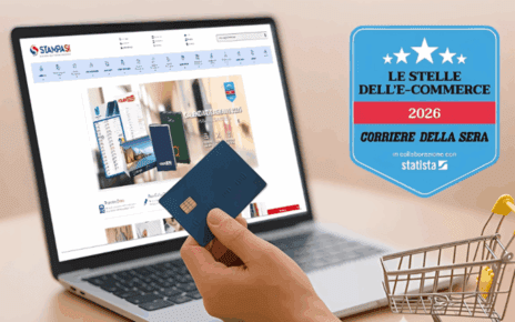 StampaSi sale al 4° posto nella categoria Foto e Stampe delle “Stelle dell’E-commerce 2026” 5 STELLE ECOMMERCE stampasi