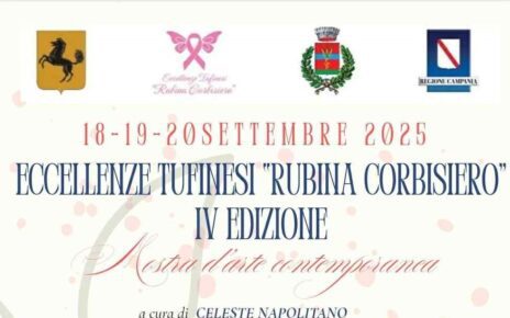 A Tufino la Mostra Collettiva d'Arte Contemporanea sarà il fiore all'occhiello della IV Edizione del Premio Eccellenze Tufinesi Rubina Corbisiero 3 eccellenze tufinesi