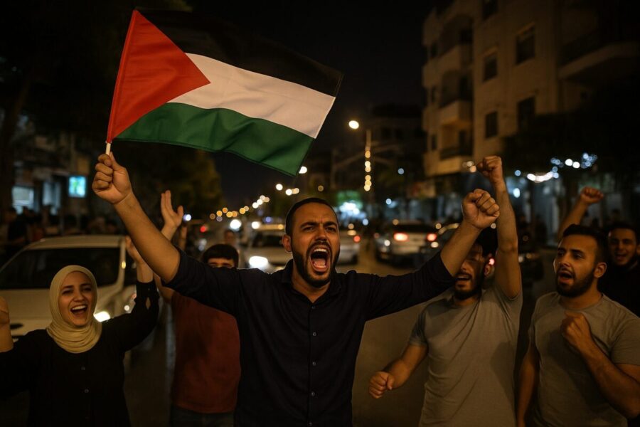 Gaza festa palestinese dopo l annuncio dell accordo scaled