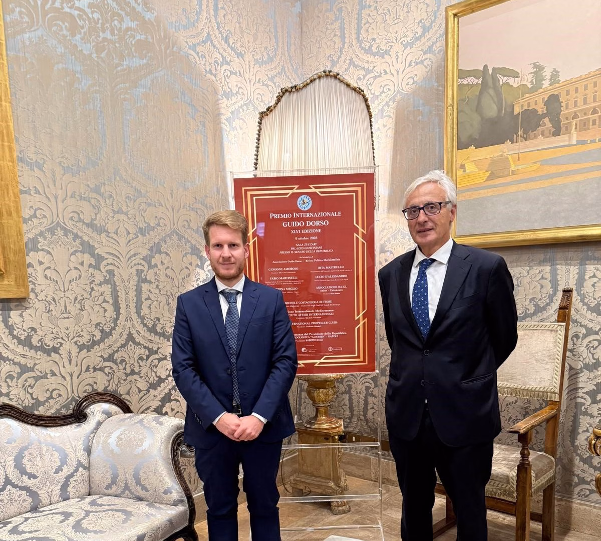 Michele Costagliola di Fiore con il prof Ferrettimod