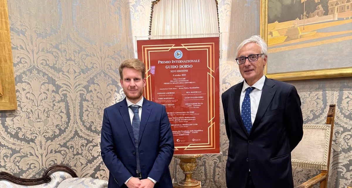 Michele Costagliola di Fiore con il prof Ferrettimod