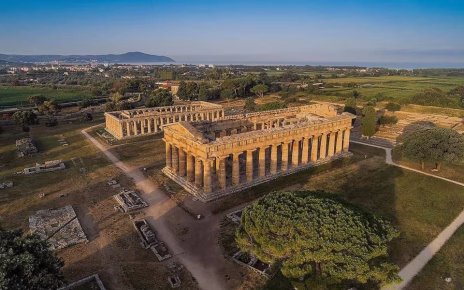 Paestum, la grande sfida delle Città Erniche fortificate arriverà alla Borsa Mediterranea del Turismo Archeologico 3 PAestum veduta dallalto