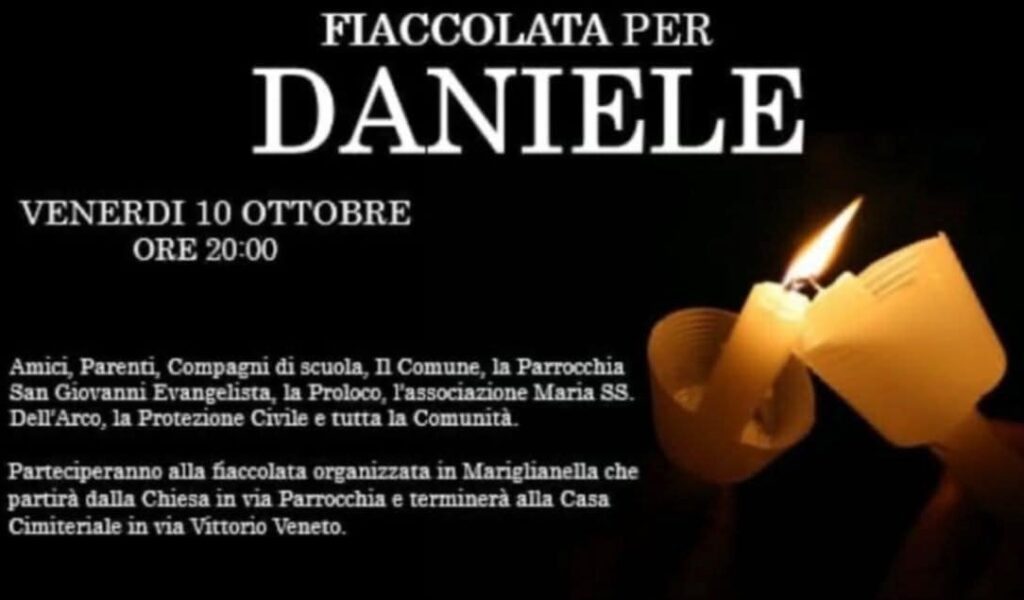 fiaccolata per Daniele