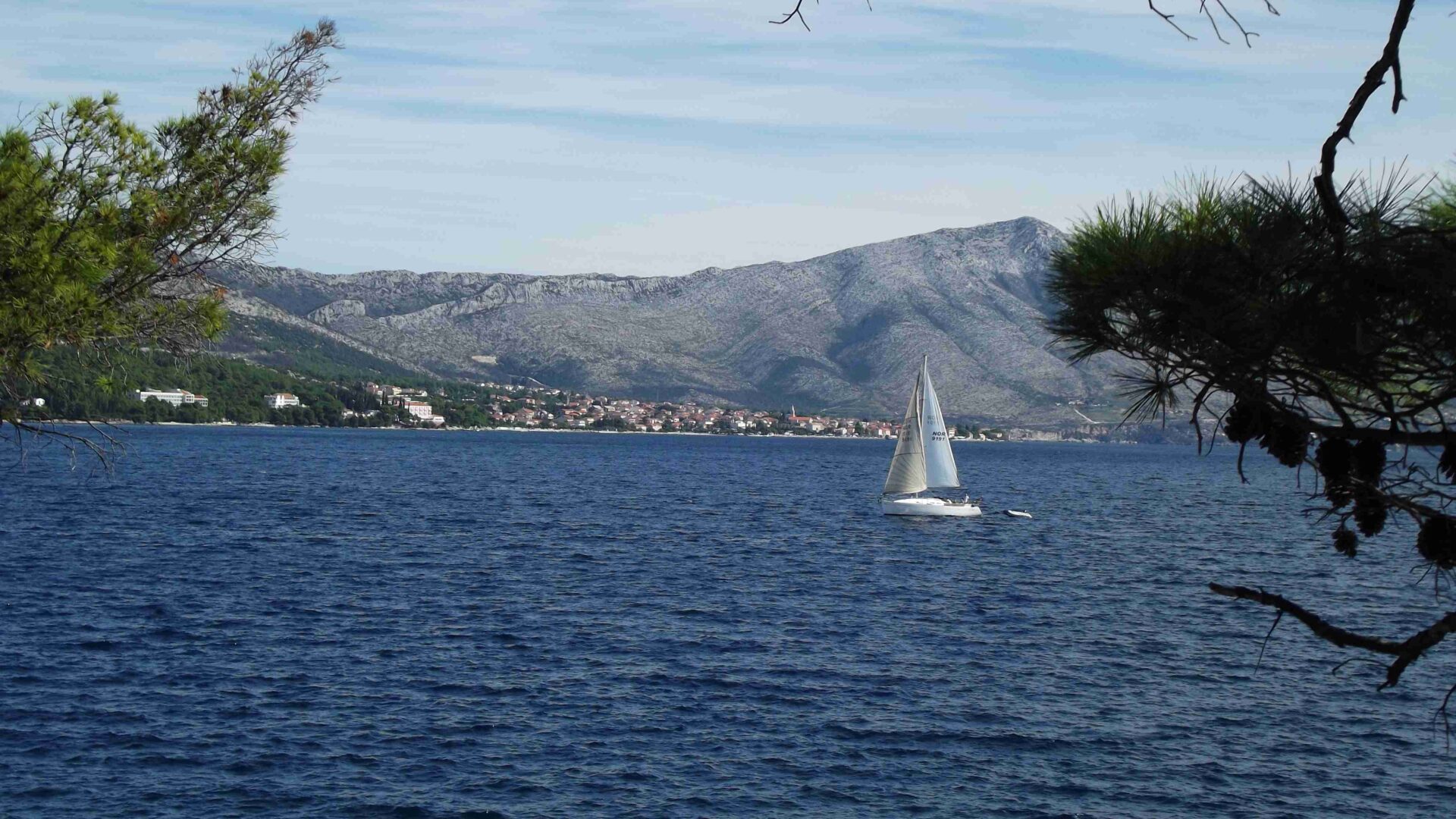 il limpido mare di Korcula