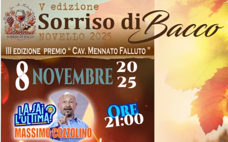 Torrecuso, Sorriso di Bacco: alle Cantine Falluto il barzellettiere Massimo Cozzolino e Luigi Patierno show con Dj Gerry Iannace 5 locandina sabatomod