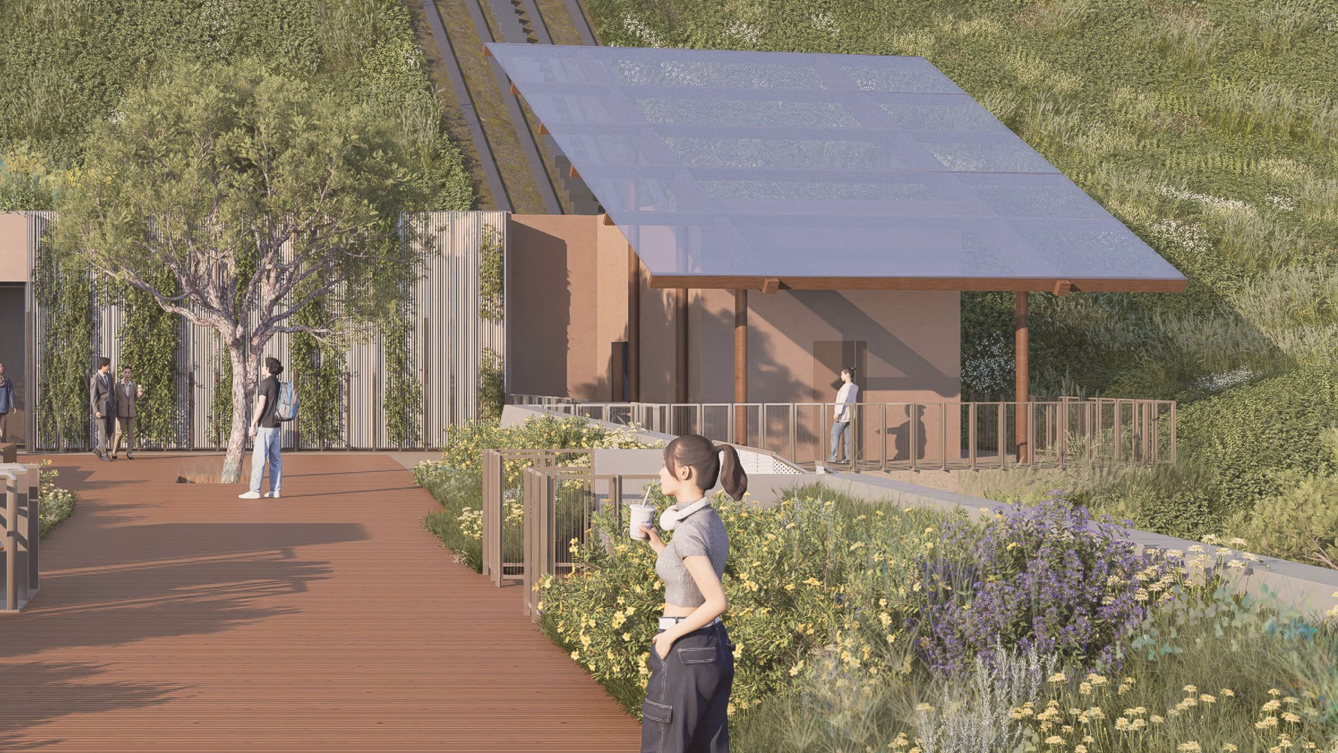 rendering area ascensore inclinato 1