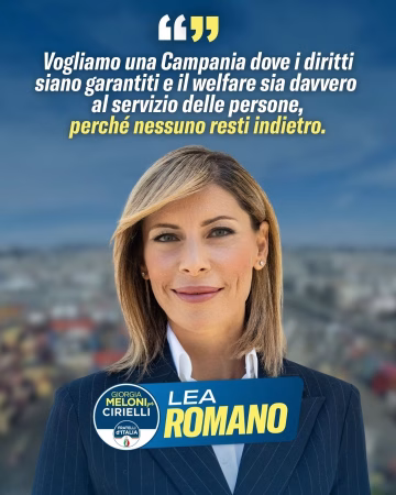 Brusciano, 5 candidati bruscianesi alle Regionali in Campania 4 4. Lea Romano con Fratelli dItalia Candidato Consiglio Regionale Campoania 2025