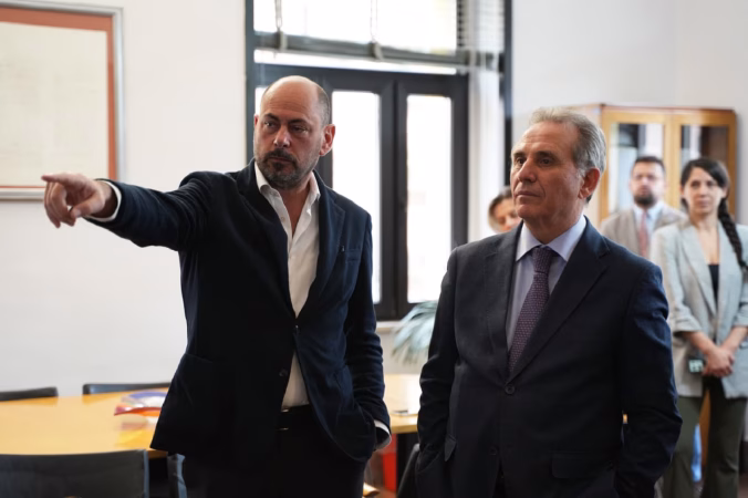 Assessore Salvatore Marisei e il sindaco Mario Conte