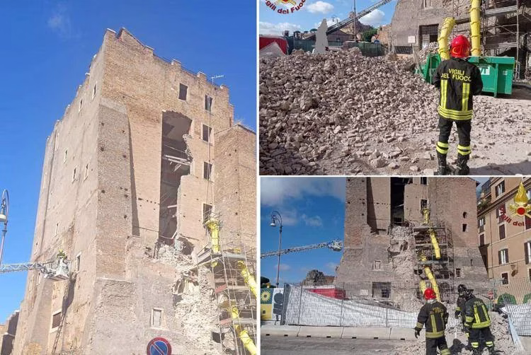 roma crollo torre 3