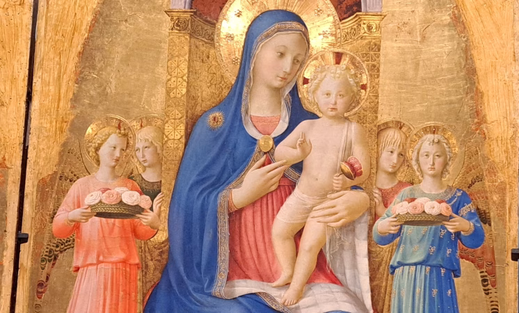 La metafisica del colore: visione e trascendenza nell’arte di Beato Angelico 2 Copertina Beato Angelico Dettaglio Pala di Perugia foto di R. Pesavento