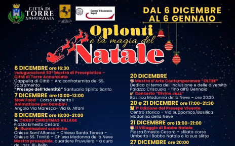 Torre Annunziata, al via il cartellone “Oplonti e la magia del Natale” 4 LOCANDINA EVENTO NATALE page 0001mod