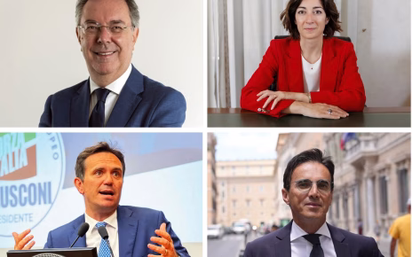 Nella foto da sinistra in senso orario Pizzimenti Tajani Turco e Cattaneomod