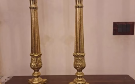 Marigliano, furto sacrilego in convento: telecamere incastrano il ladro dei candelabri 4 candelabrirubati