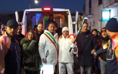 Telese Terme, folla ed emozione per il passaggio della Fiamma Olimpica 6 fiammaolimpica