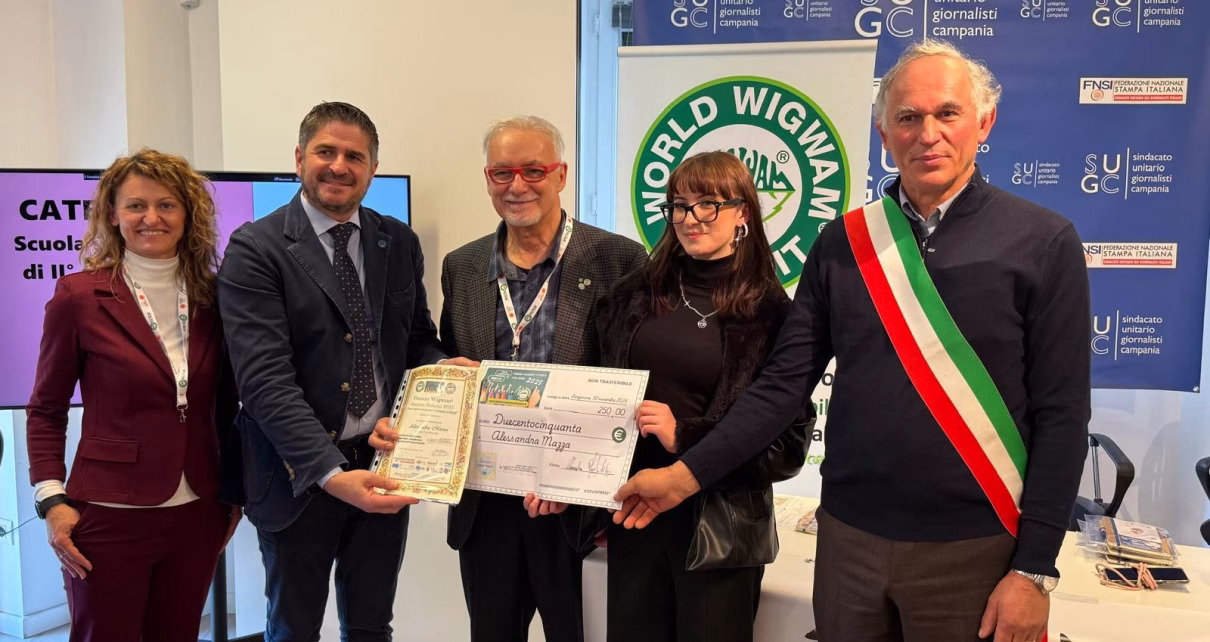 Un momento della premiazione