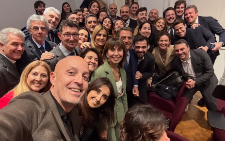 matteo de lise con la squadra