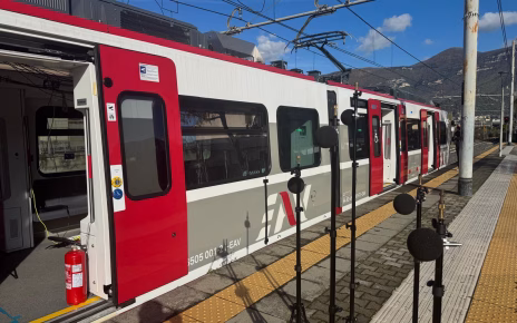 Napoli, domani la consegna del quarto treno in arrivo dagli stabilimenti Stadler di Valencia 4 test stadler 9 1