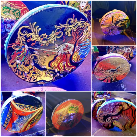 Palma Campania, intervista a Linda Isernia Antise: l’artista delle tamburelle dipinte, opere d’arte del Carnevale Palmese 3 13675a9f b5c5 49aa a987 4392efff5738