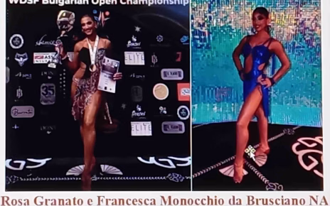 Brusciano, Rosa Granato e Francesca Monocchio al WDSF di Sofia 2 1. Rosa Granato e Francesca Monocchio da Brusciano NA Campionato Europeo Danza Junior II WDSF Sofia Bulgaria 7.3.2026