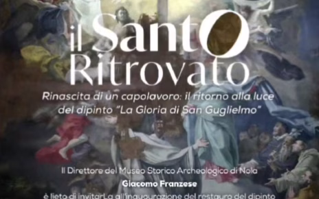 Nola, Giornate Primaverili del FAI: al Museo Archeologico l'inaugurazione della tela del XVIII "La Gloria di San Guglielmo" 4 gloriasisanguglielmo