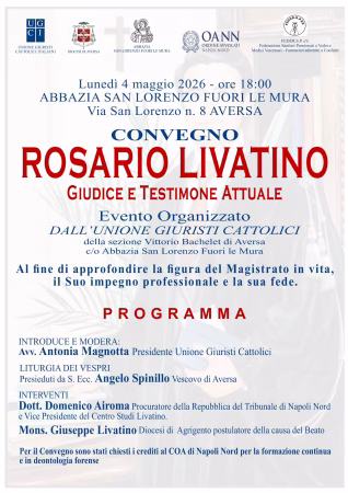 Convegno Livatino locandina