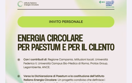 Energia Circolare per la Piana del Sele: a Paestum il primo confronto verso la "Dichiarazione di Paestum" 3 Convegno Paestummod