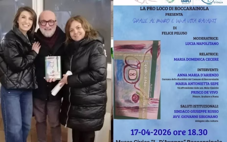 Roccarainola accoglie “Spalle al muro e una vita davanti”: il 17 aprile Peluso presenta il suo libro al Museo D’Avanzo 4 bfb69dc3 58b4 41b9 b22a 8ec4bdef19bd