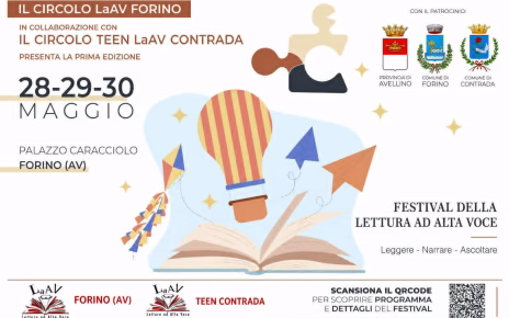 Forino, nasce il Festival della Lettura ad Alta Voce: tre giorni tra libri, scuole e inclusione 3 94ba5552 85c0 4ed3 9a2e eb836e044cd7