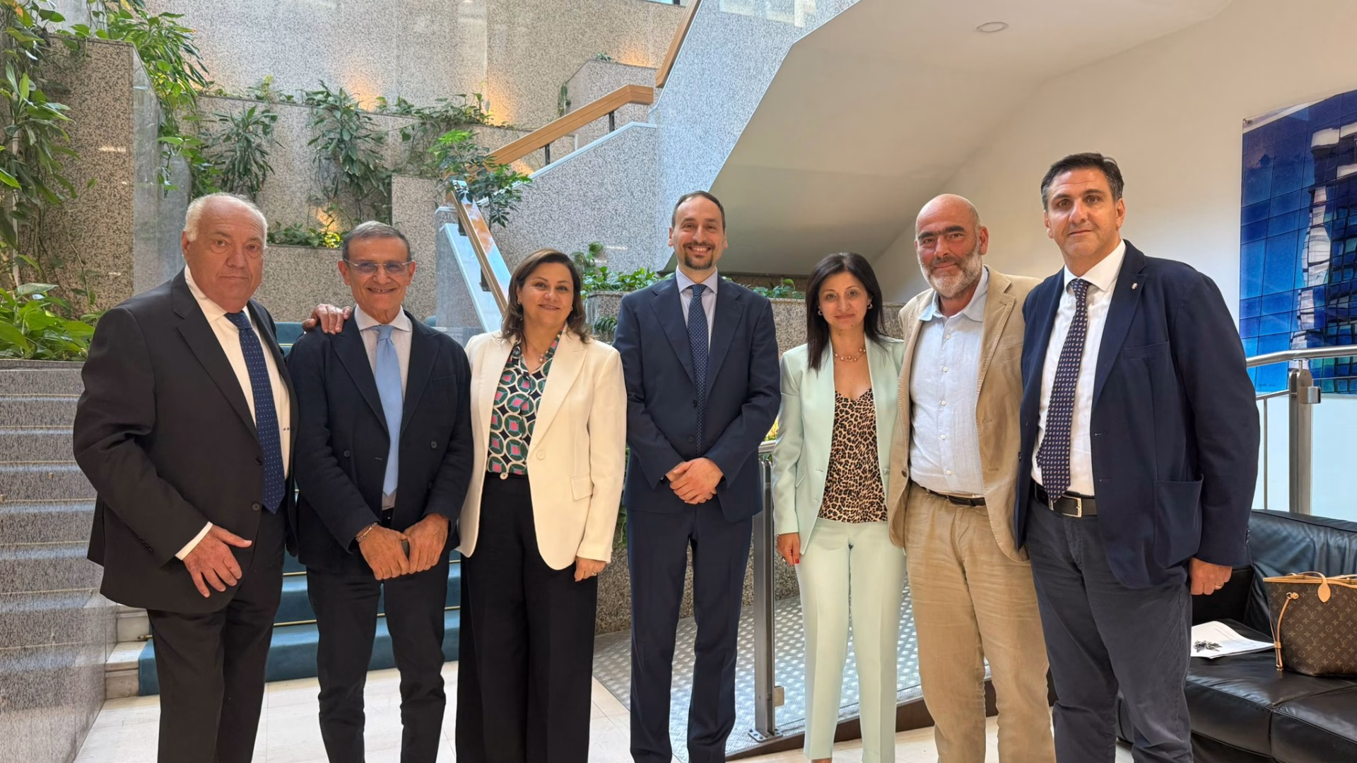 La delegazione della Coldiretti con Picarone Serluca e Aveta in Regione Campania