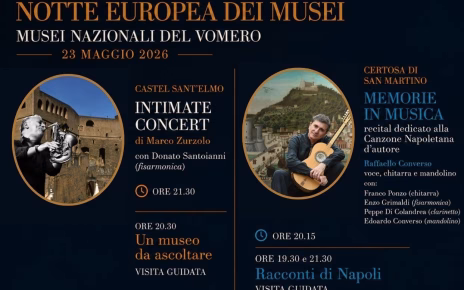Napoli, Musei Nazionali del Vomero: sabato concerti, visite e laboratori per la Notte dei Musei 4 Locandina omod