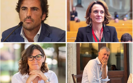 Nella foto da sinistra in senso orario Gianluca Cantalamessa Elena Bonetti Arturo Scotto e Rosaria Tassinarimod
