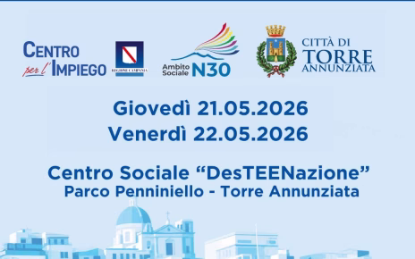 Torre Annunziata, "Welfare, Lavoro e Territorio": il Recruiting Day nel centro sociale "desTEENazione" nel Parco Penniniello 3 WhatsApp Image 2026 05 15 at 13.17.46mod