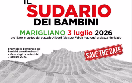 Marigliano, la marcia “Il sudario dei Bambini” per ricordare le vittime più giovani di Gaza 5 82d6d7c7 b594 493f 8609 c224759672fd