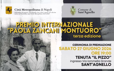 A Sant'Agnello la III edizione del Premio internazionale di archeologia "Paola Zancani Montuoro" 7 Locandina Premio Paola Zancani Montuoro 2026 SantAgnellomod