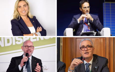 Nella foto da sinistra in senso orario Chiara Tenerini Mario Turco Marco Cuchel e Andrea De Bertoldi okmod