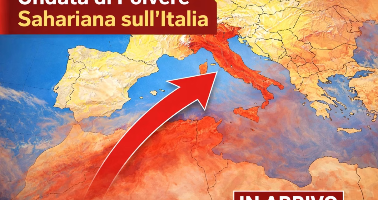 meteo italia sabbia sahara altapressione