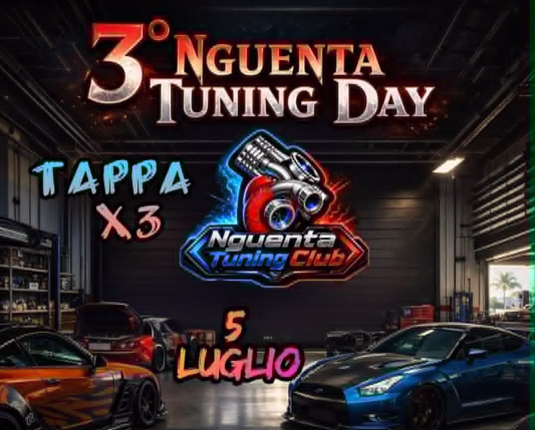Il ritorno del Tuning d'autore: a Campoli accendono i motori per il 3° NGUENTA TUNING DAY 1 tappabotta