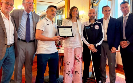 Campania, premiato in Consiglio regionale il Ct del Judo paralimpico italiano Francesco Faraldo 3 FOTO PREMIAZIONE FARALDO MANFREDI ZABATTA SMARRAZZO